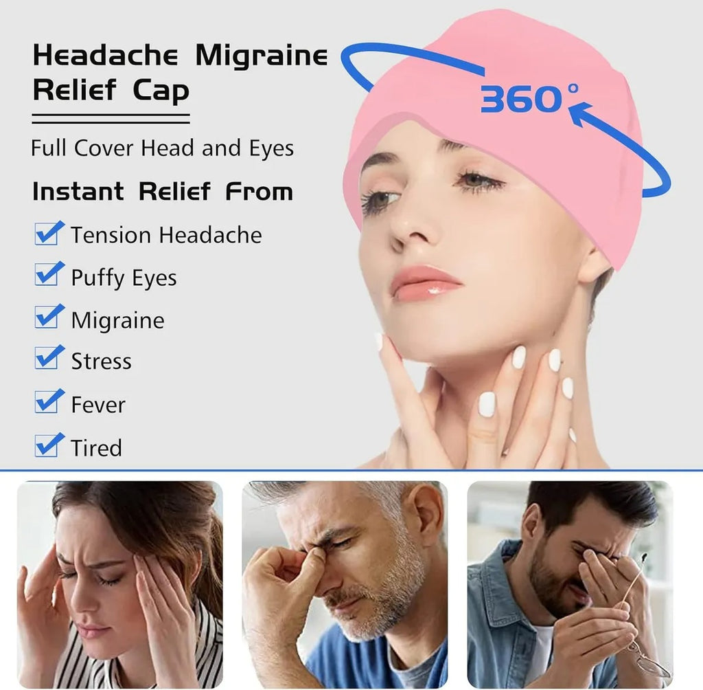 Gorro De Gel Alivio De Migraña y dolor  de cabeza.